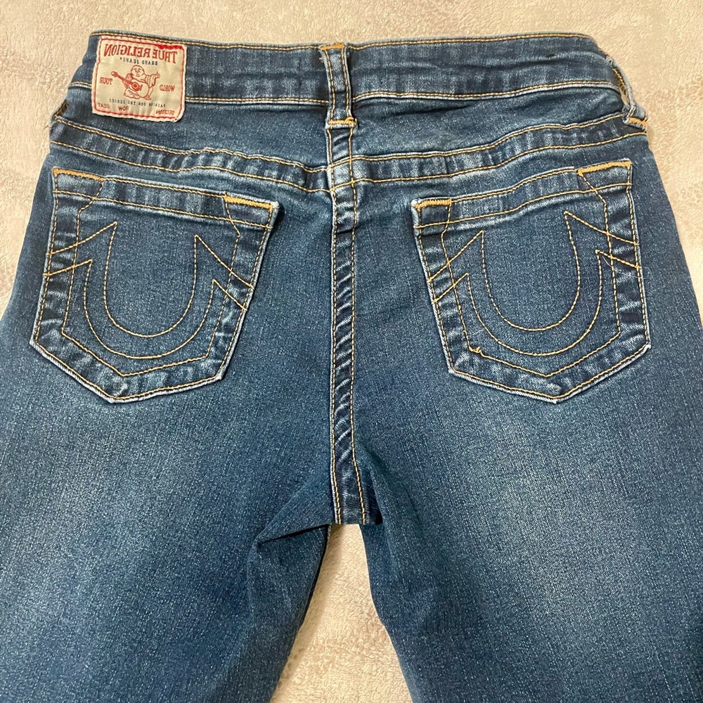 True Religion Dark Blue Jeans: READ SIZE